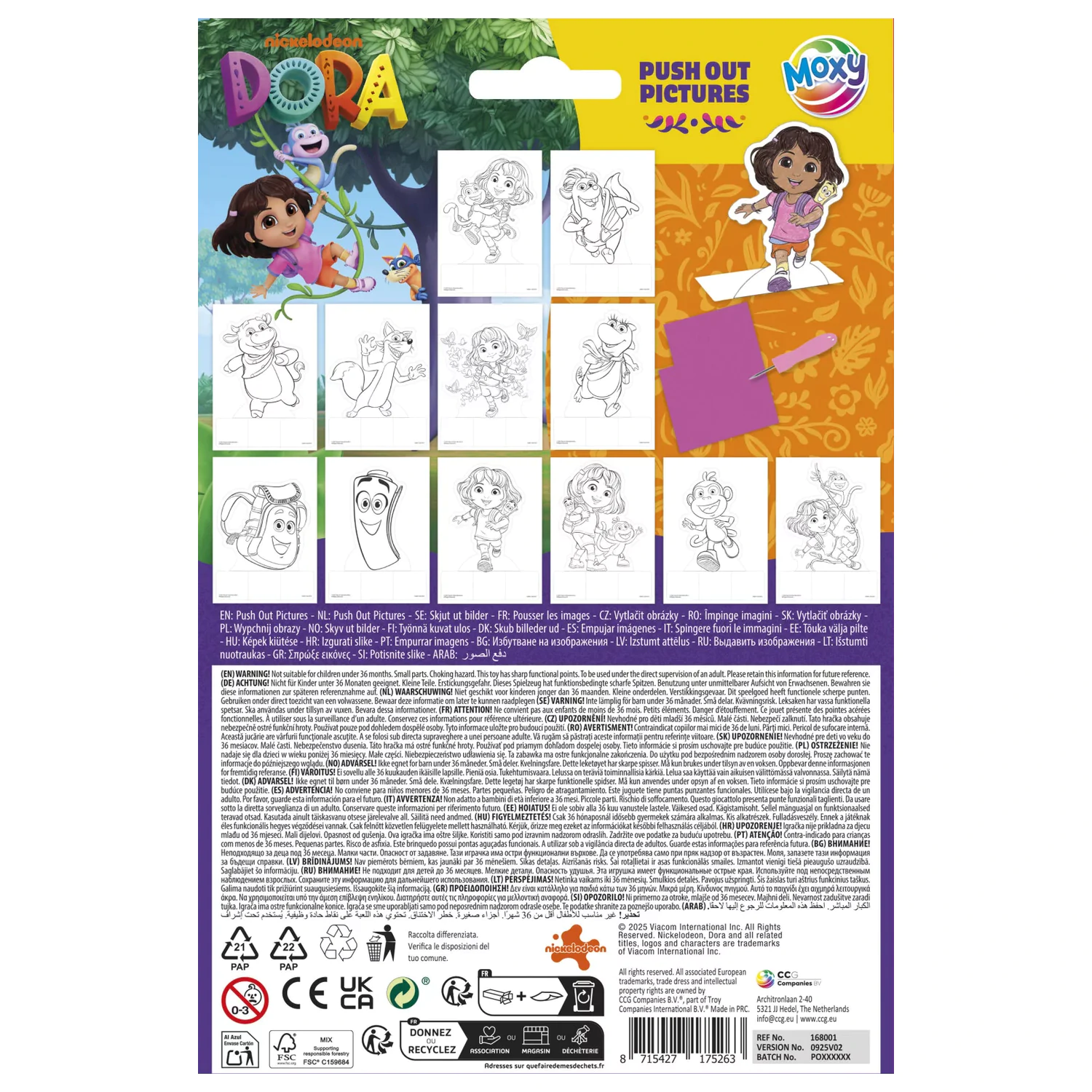 Dora the Explorer Happy push out kreatívna sada produktová fotografia