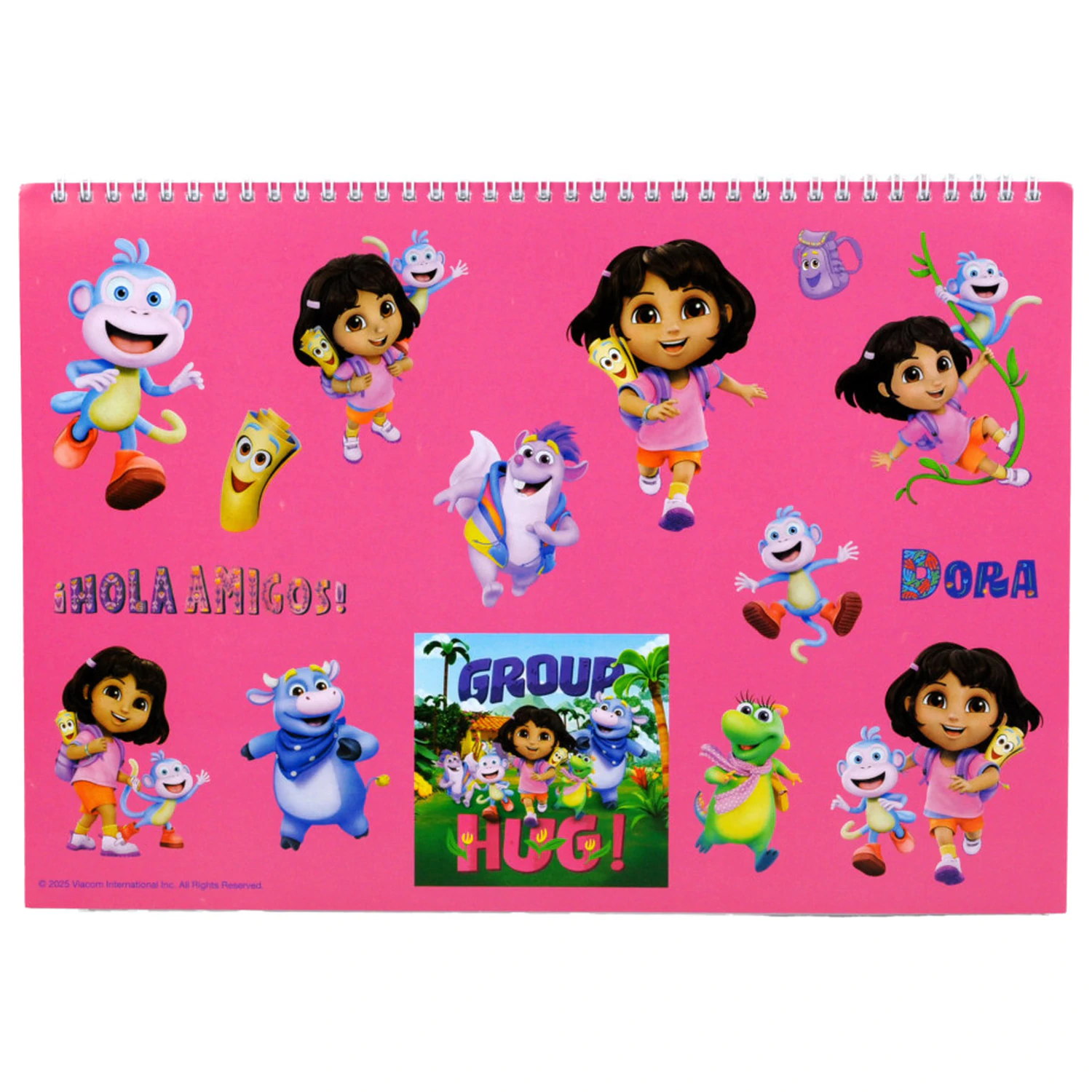 Dora the Explorer Jungle A/4 špirálový skicár so 40 nálepkami produktová fotografia