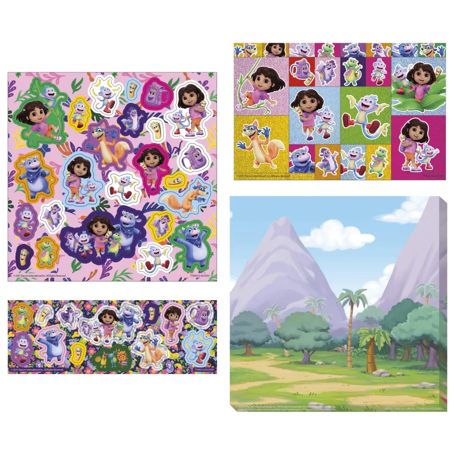 Dora the Explorer Súprava samolepiek Džungľa produktová fotografia