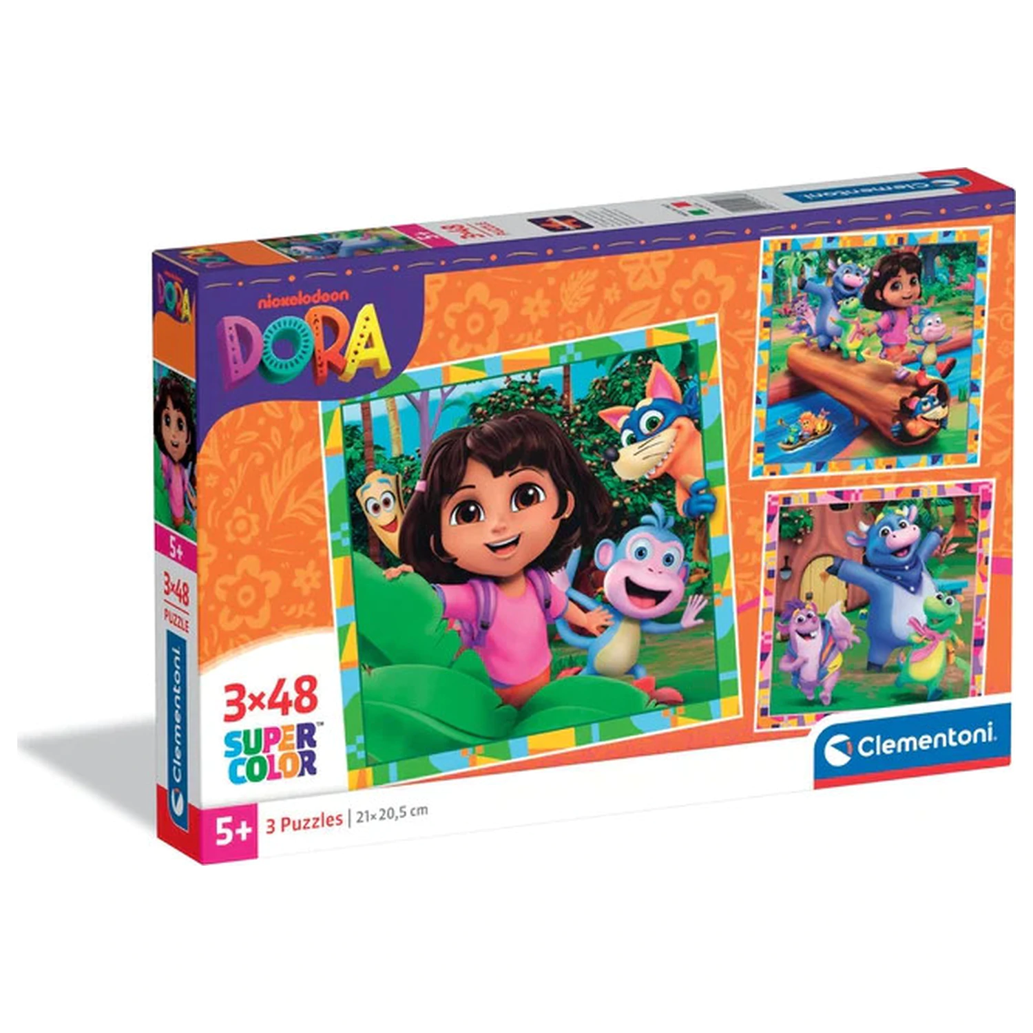 Dora the Explorer Jungle Quest 3x48 dielne puzzle produktová fotografia