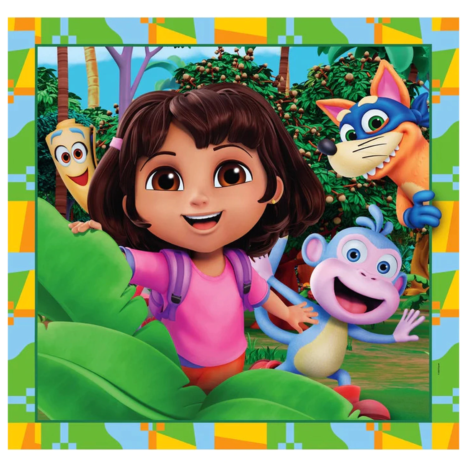 Dora the Explorer Jungle Quest 3x48 dielne puzzle produktová fotografia