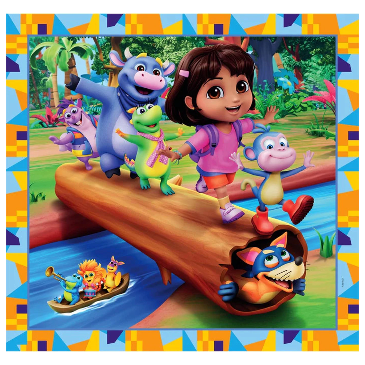 Dora the Explorer Jungle Quest 3x48 dielne puzzle produktová fotografia