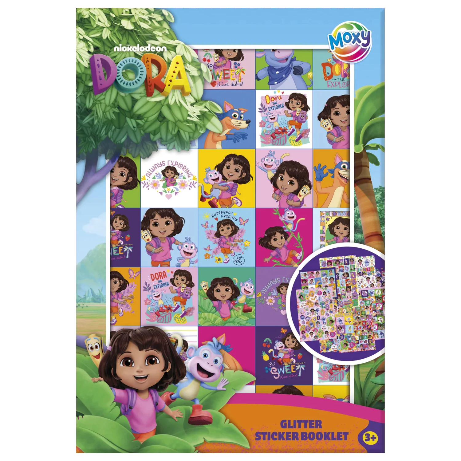Dora the Explorer sladký balíček nálepiek, 8 listov produktová fotografia