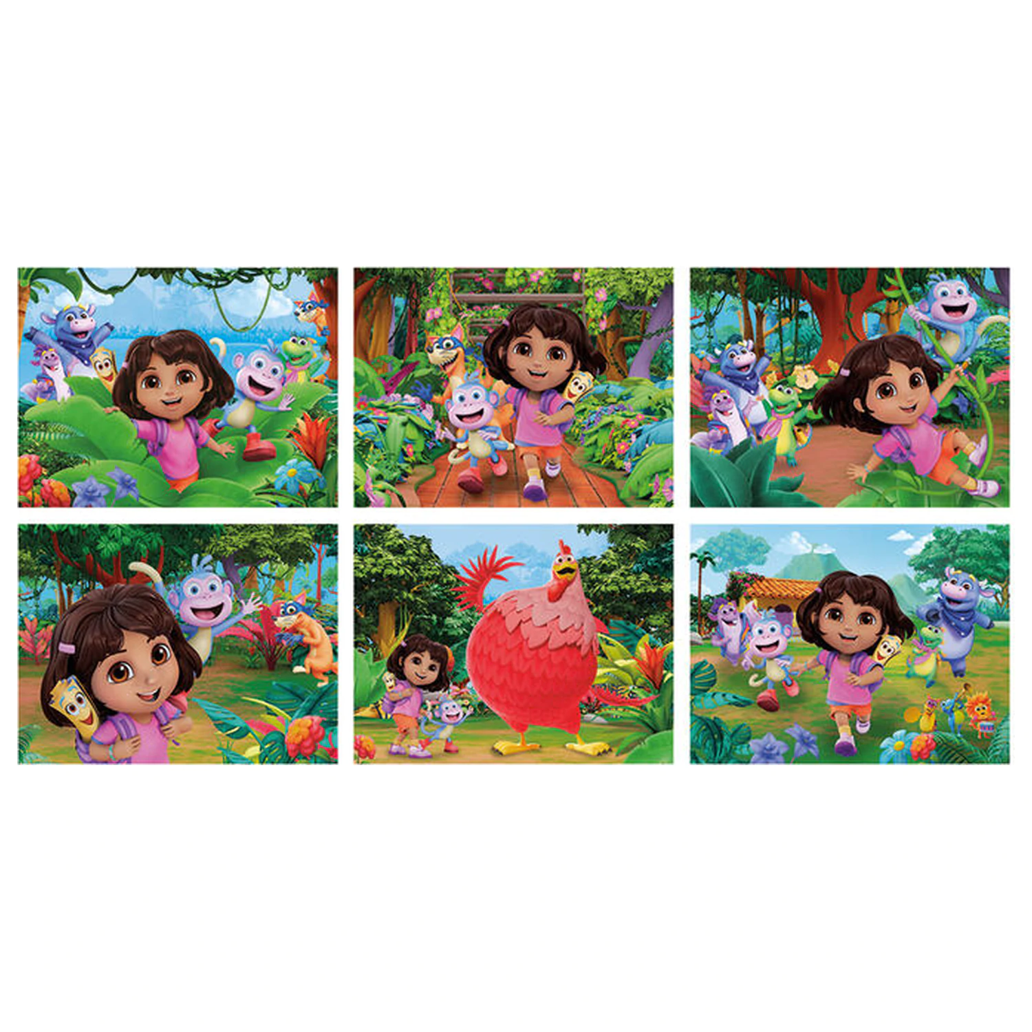 Dora the Explorer kockové puzzle 12 ks produktová fotografia