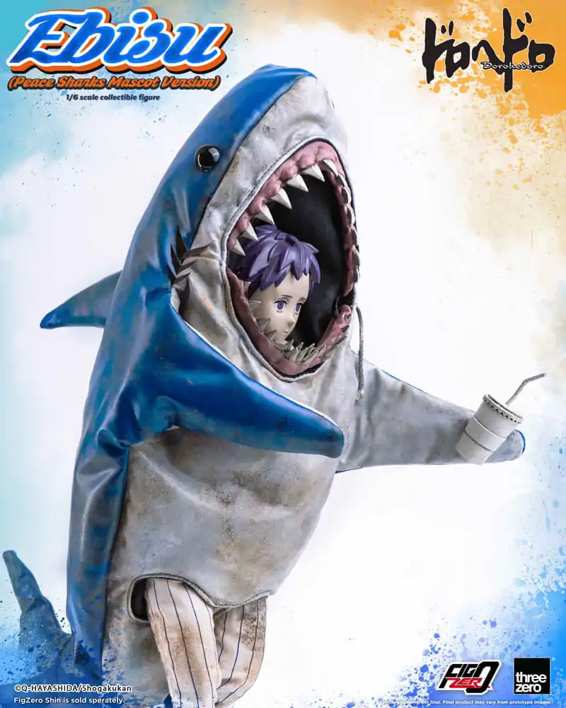 Dorohedoro FigZero Akčná figúrka 1/6 Ebisu Peace Sharks Mascot Ver. 24 cm produktová fotografia