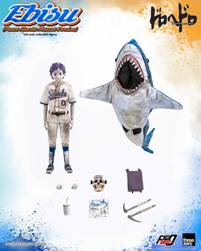 Dorohedoro FigZero Akčná figúrka 1/6 Ebisu Peace Sharks Mascot Ver. 24 cm produktová fotografia