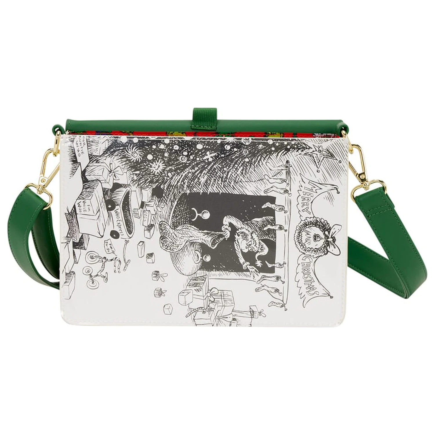 Dr. Seuss by Loungefly Crossbody Taška Grinch Holiday produktová fotografia