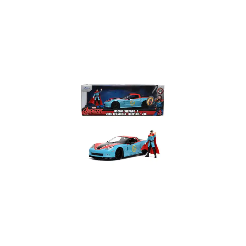 Dr. Strange Diecast Model 1/24 Dr. Strange & Chevy Corvette - odlievaný model 1/24 produktová fotografia