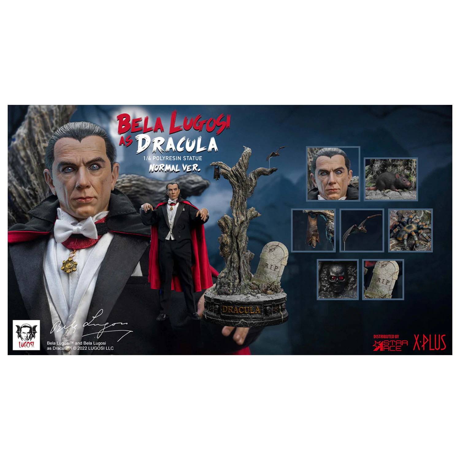 Dracula (1931) Superb Scale socha 1/4 Bela Lugosi as Dracula 60 cm produktová fotografia