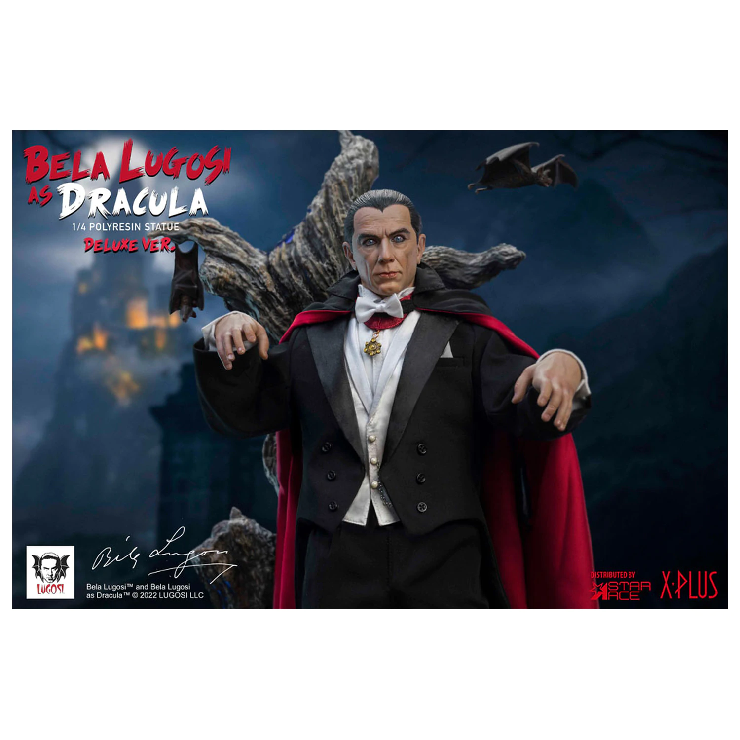 Dracula (1931) Nádherná zberateľská socha v mierke 1/4, Bela Lugosi ako Dracula Deluxe verzia 60 cm produktová fotografia