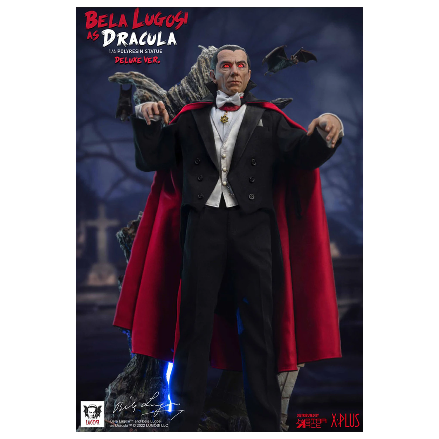Dracula (1931) Nádherná zberateľská socha v mierke 1/4, Bela Lugosi ako Dracula Deluxe verzia 60 cm produktová fotografia