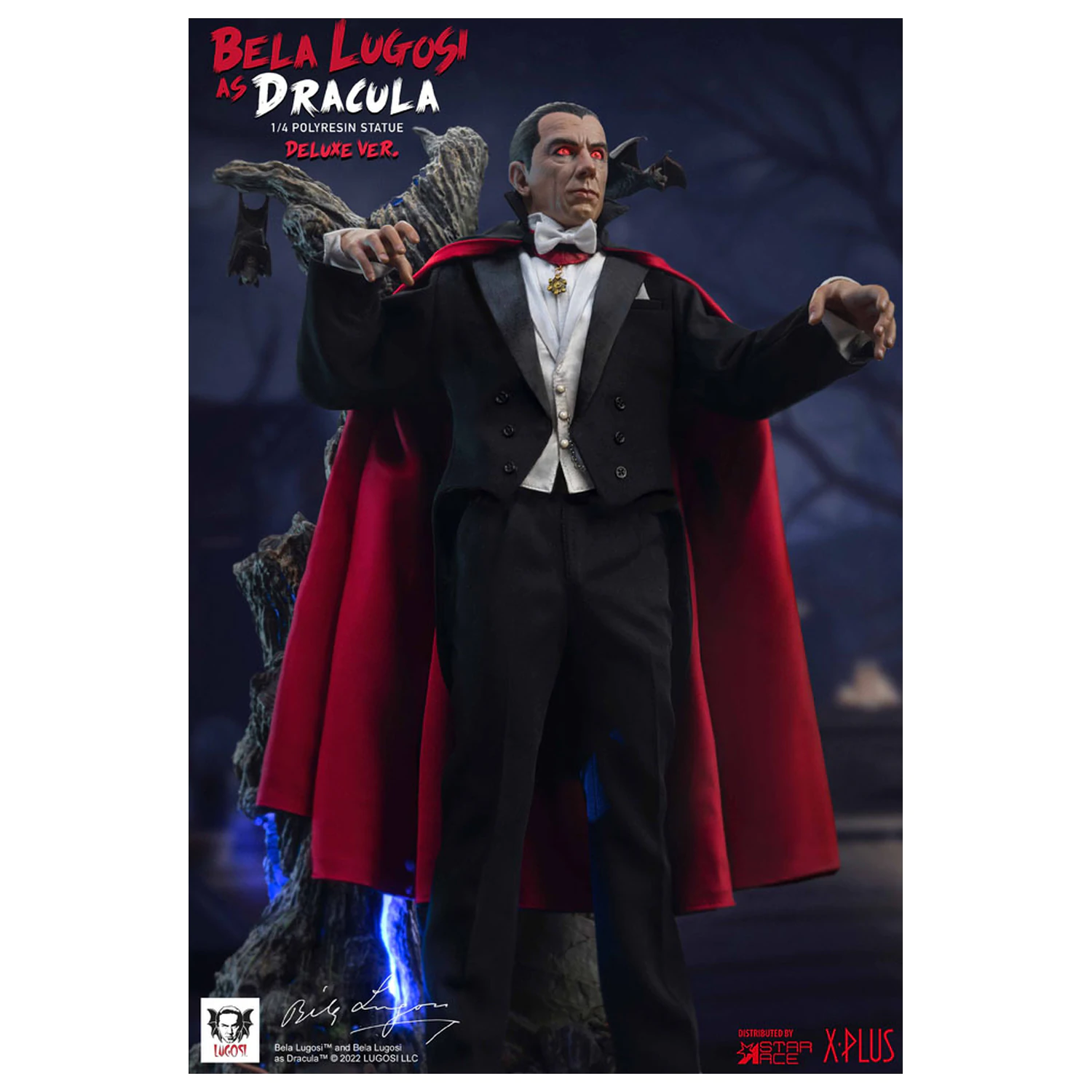 Dracula (1931) Nádherná zberateľská socha v mierke 1/4, Bela Lugosi ako Dracula Deluxe verzia 60 cm produktová fotografia