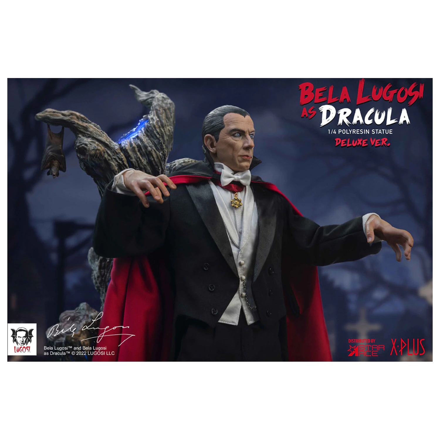 Dracula (1931) Nádherná zberateľská socha v mierke 1/4, Bela Lugosi ako Dracula Deluxe verzia 60 cm produktová fotografia