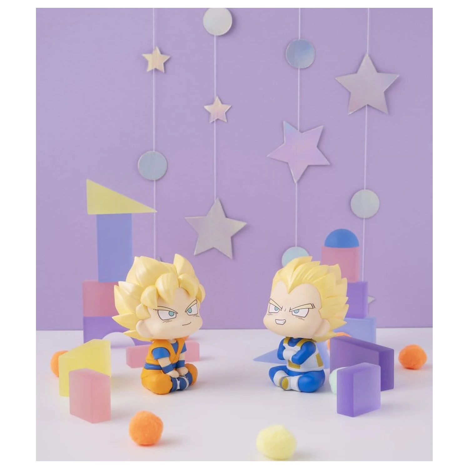 Dragon Ball DAIMA Look Up PVC figúrky 2-balenie Super Saiyan Son Goku (mini) & Super Saiyan Vegeta (mini) 11 cm (s darčekom) produktová fotografia