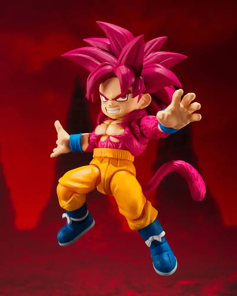 Dragon Ball Daima S.H.Figuarts Akčná Figúrka Super Saiyan 4 Son Goku (mini) 8 cm produktová fotografia
