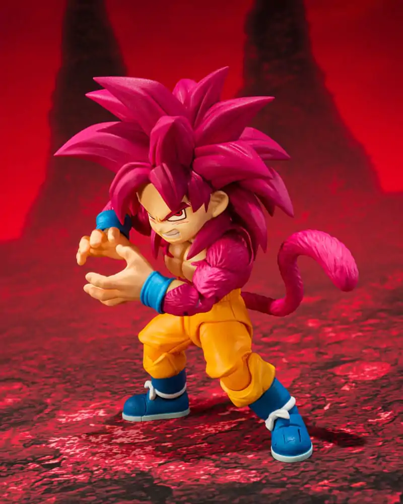 Dragon Ball Daima S.H.Figuarts Akčná Figúrka Super Saiyan 4 Son Goku (mini) 8 cm produktová fotografia