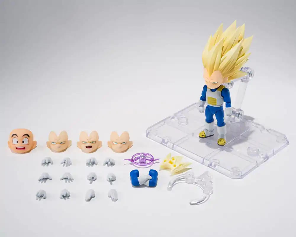 Dragon Ball S.H.Figuarts Akčná Figúrka Super Saiyan Level 3 Vegeta (mini) Daima 8 cm produktová fotografia