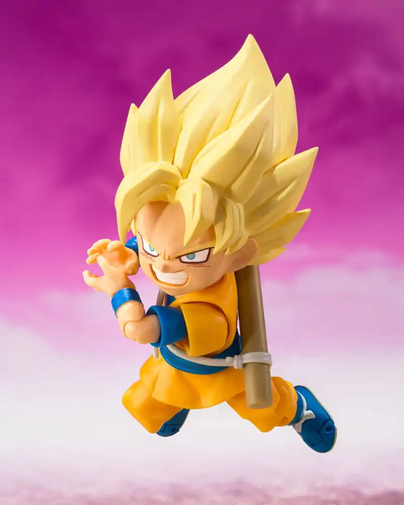 Dragon Ball S.H.Figuarts Akčná Figúrka Super Saiyan Son Goku (mini) Daima 8 cm produktová fotografia