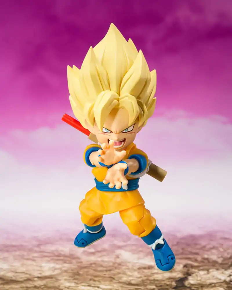 Dragon Ball S.H.Figuarts Akčná Figúrka Super Saiyan Son Goku (mini) Daima 8 cm produktová fotografia