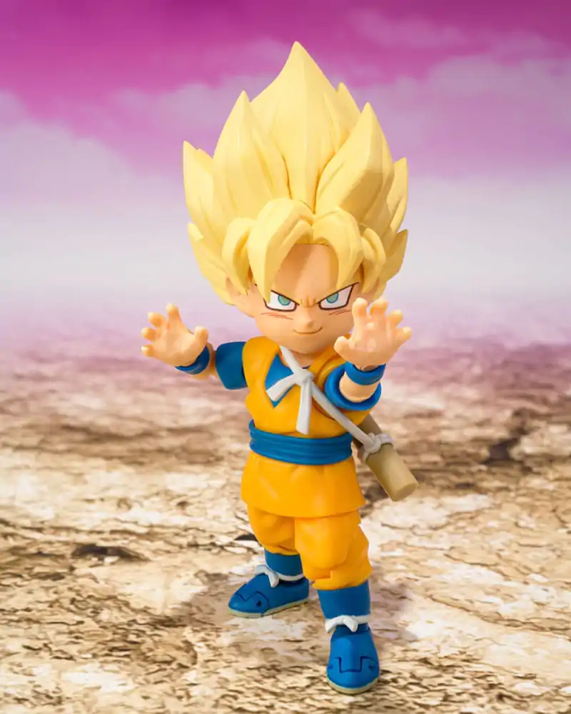 Dragon Ball S.H.Figuarts Akčná Figúrka Super Saiyan Son Goku (mini) Daima 8 cm produktová fotografia