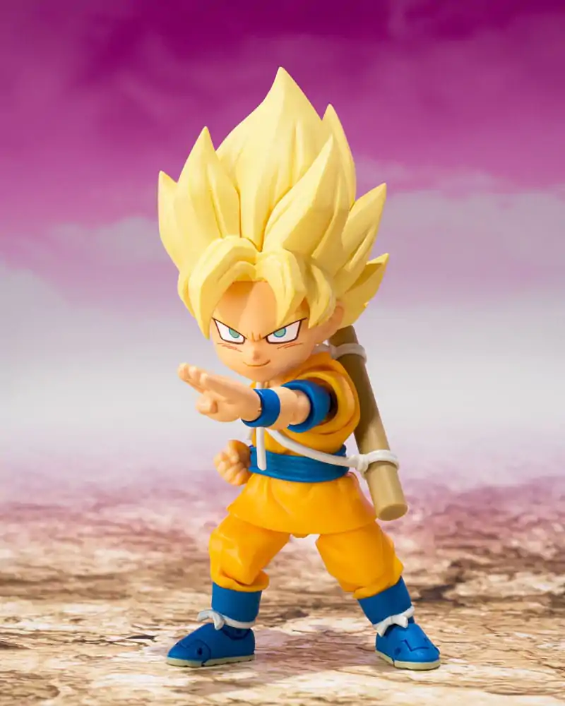 Dragon Ball S.H.Figuarts Akčná Figúrka Super Saiyan Son Goku (mini) Daima 8 cm produktová fotografia