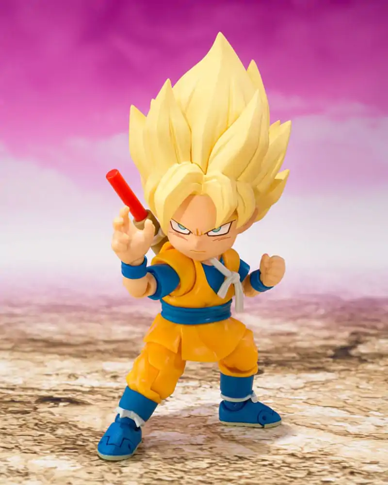 Dragon Ball S.H.Figuarts Akčná Figúrka Super Saiyan Son Goku (mini) Daima 8 cm produktová fotografia