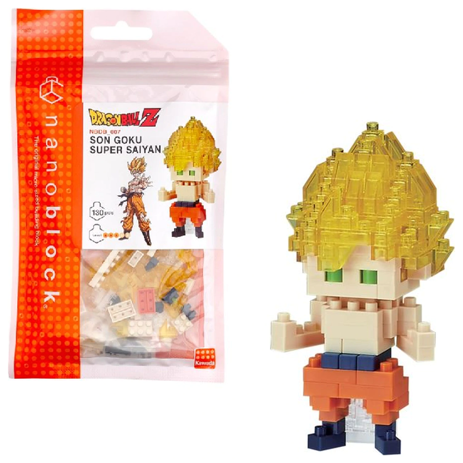 Dragon Ball Son Goku Super Saiyan figúrka Nanoblock 10 cm produktová fotografia