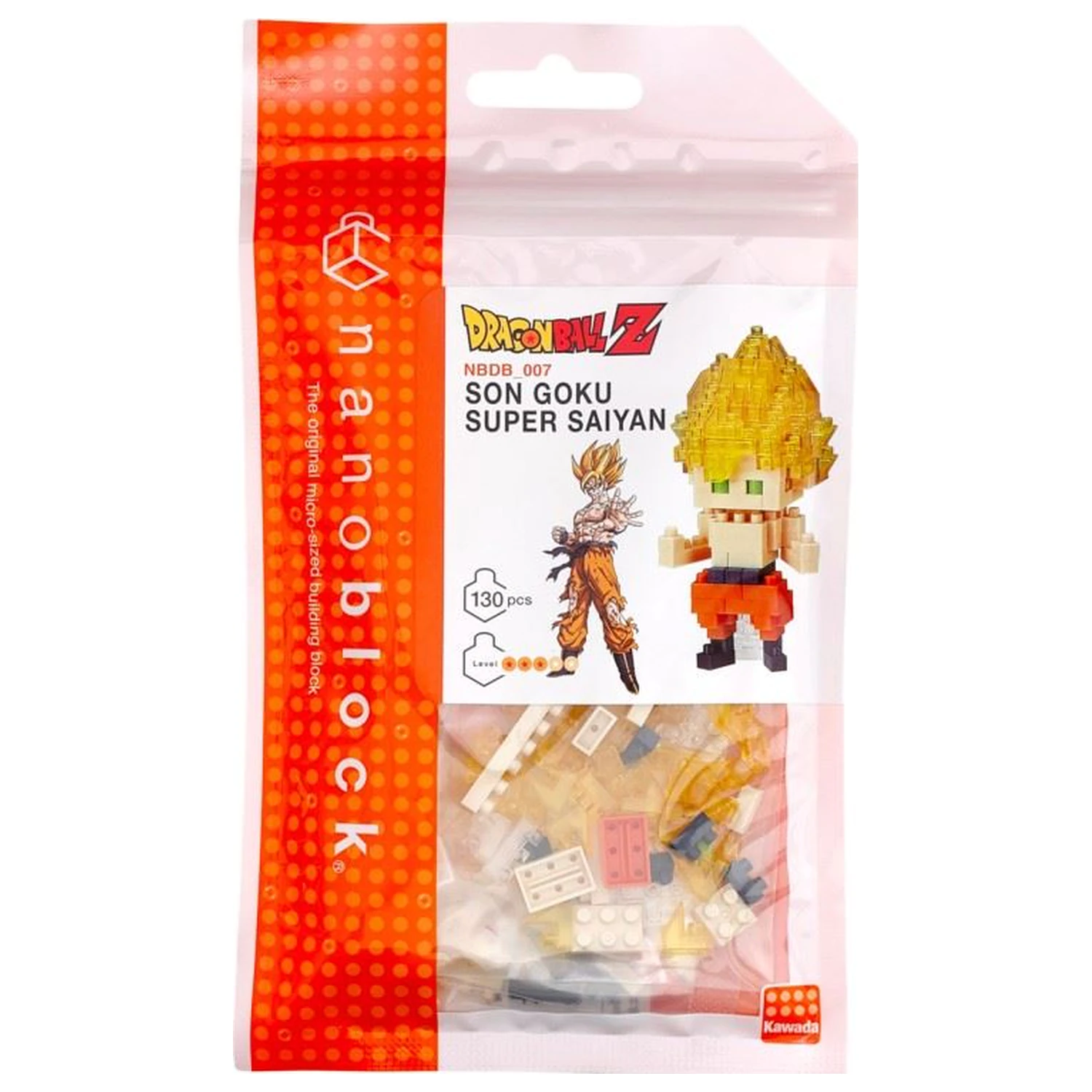 Dragon Ball Son Goku Super Saiyan figúrka Nanoblock 10 cm produktová fotografia