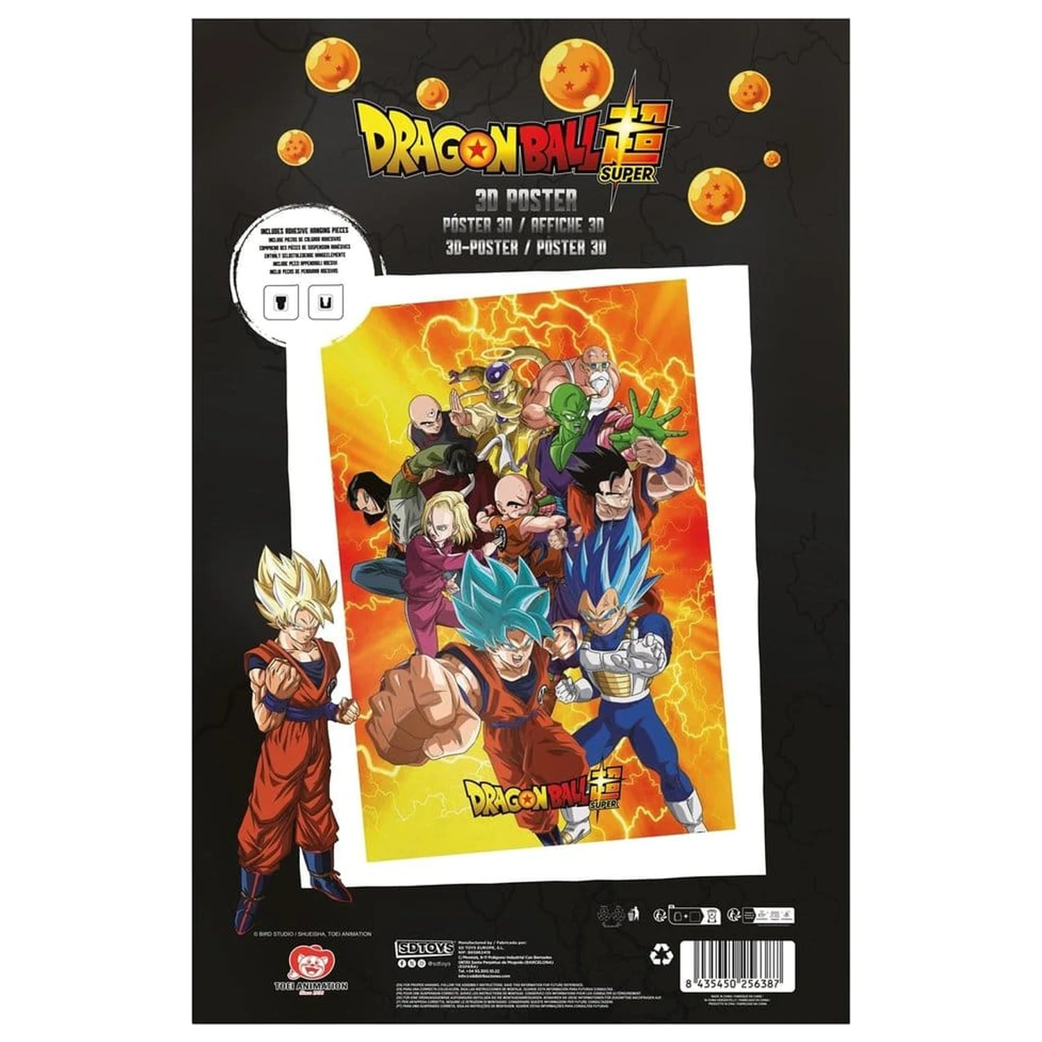 Dragon Ball Super 3D Poster Survival Heroes 38 x 58 cm produktová fotografia