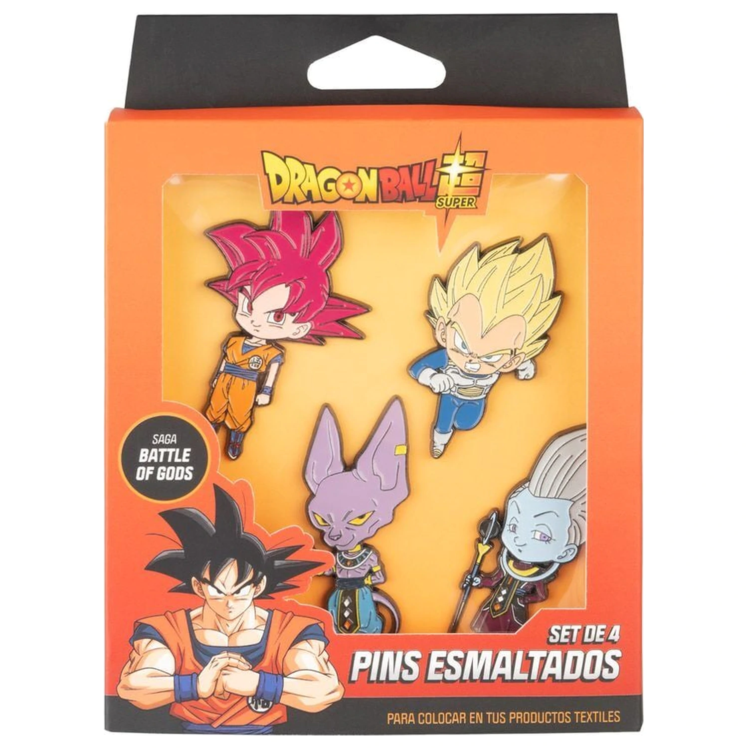 Dragon Ball Super set 4 odznakov produktová fotografia