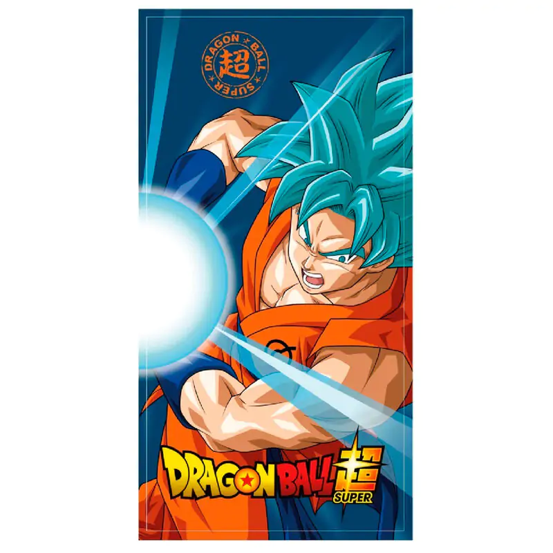 Mikrovláknový strandtörölköző Dragon Ball Super Goku Super Saiyan Blue, 80 x 120 cm termékfotó