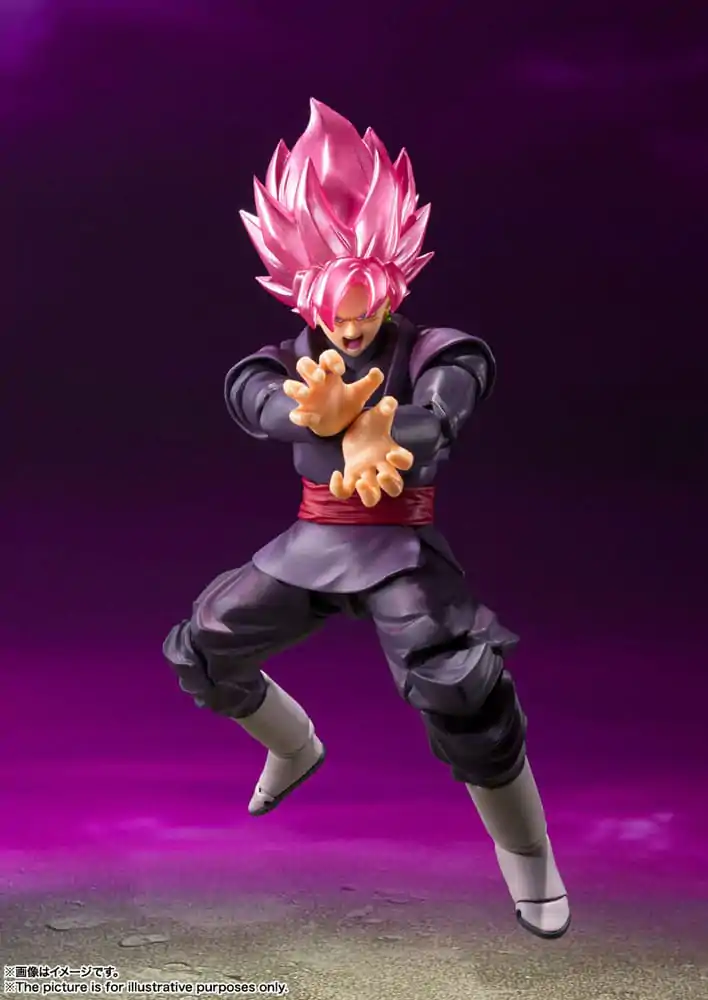 Dragon Ball Super S.H. Figuarts akčná figúrka Goku Black - Super Saiyan Rose Reissue 14 cm produktová fotografia
