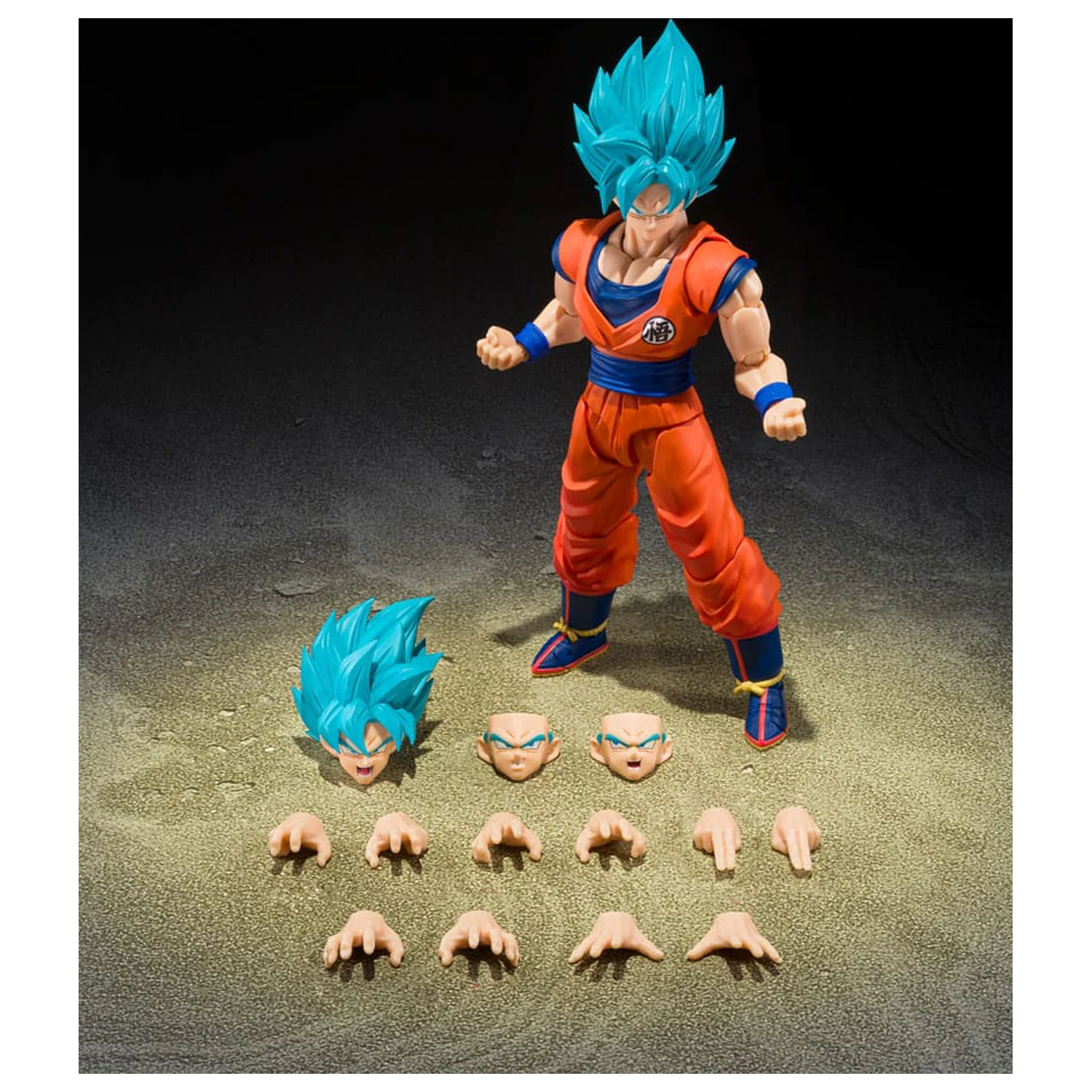 Dragon Ball Super S.H.Figuarts akčná figúrka Super Saiyan God Super Son Guko (Blue power transcending Limits) 15 cm produktová fotografia