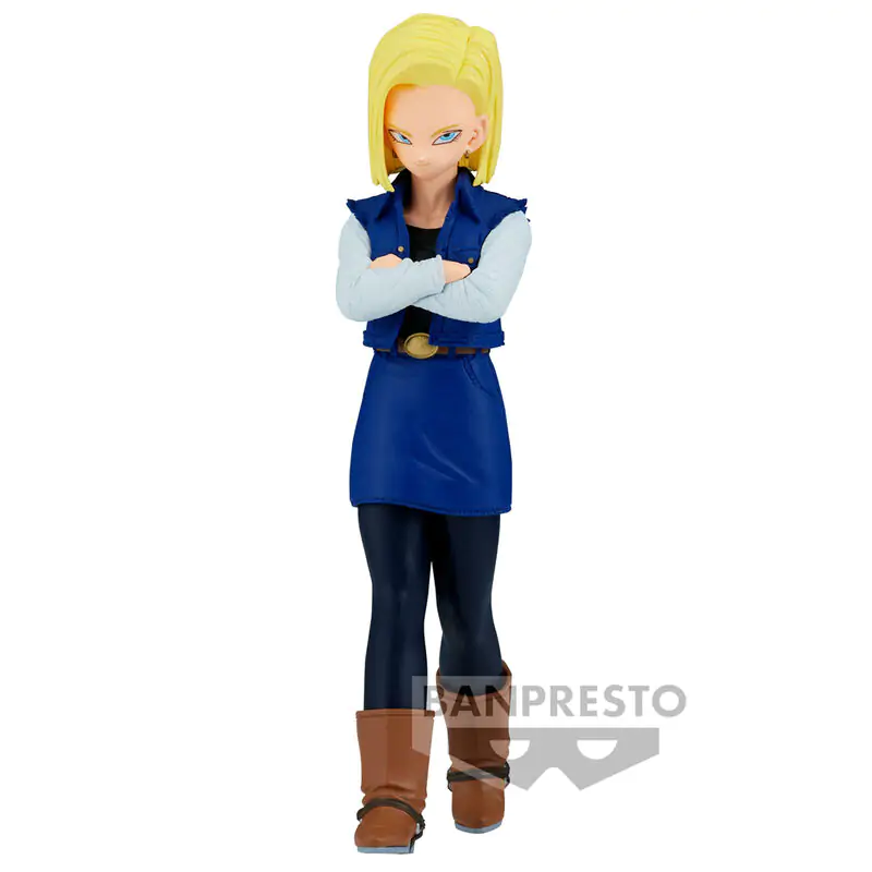 Dragon Ball Z Android 18 Solid Edge Work figurka 17 cm termékfotó