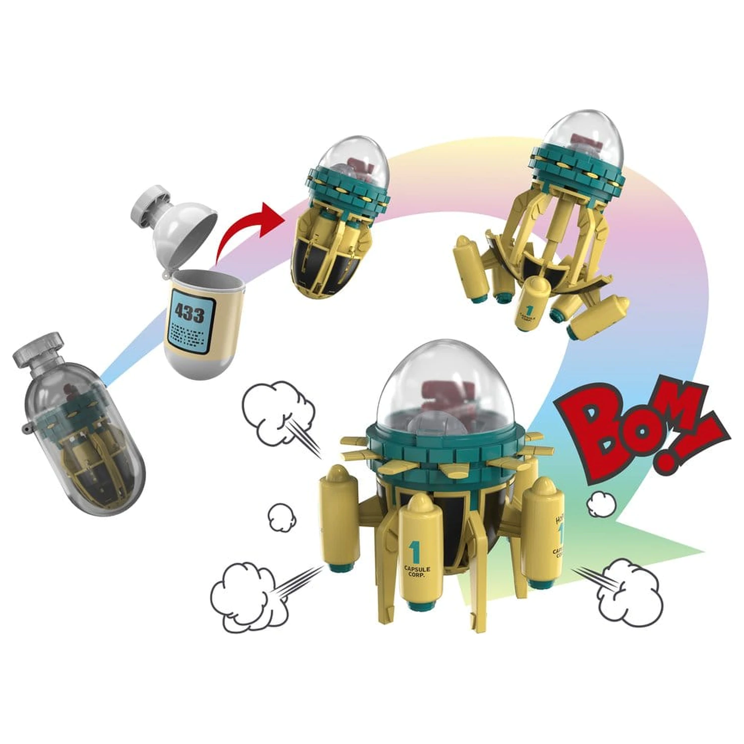 Dragon Ball Z Changearts Action Figure Hoi-Poi Capsule No. 433 Trunks's Time Machine 8 cm produktová fotografia