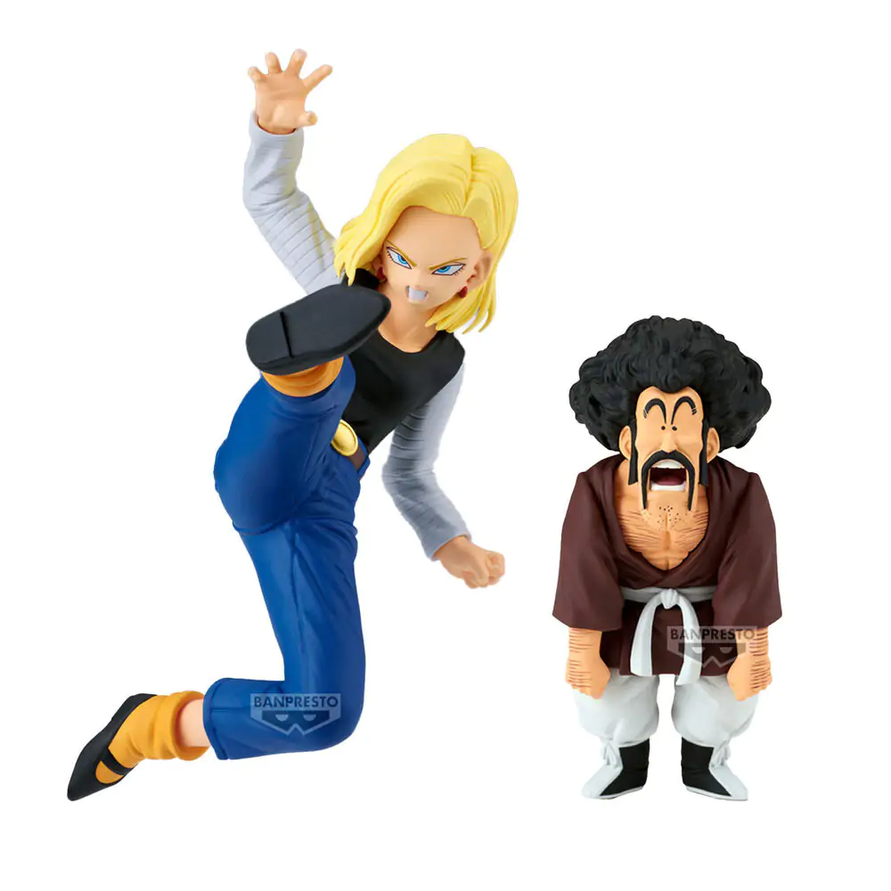 Dragon Ball Z Match Makers Android 18 & Mr. Satan set 2 figúrok 11-8cm produktová fotografia