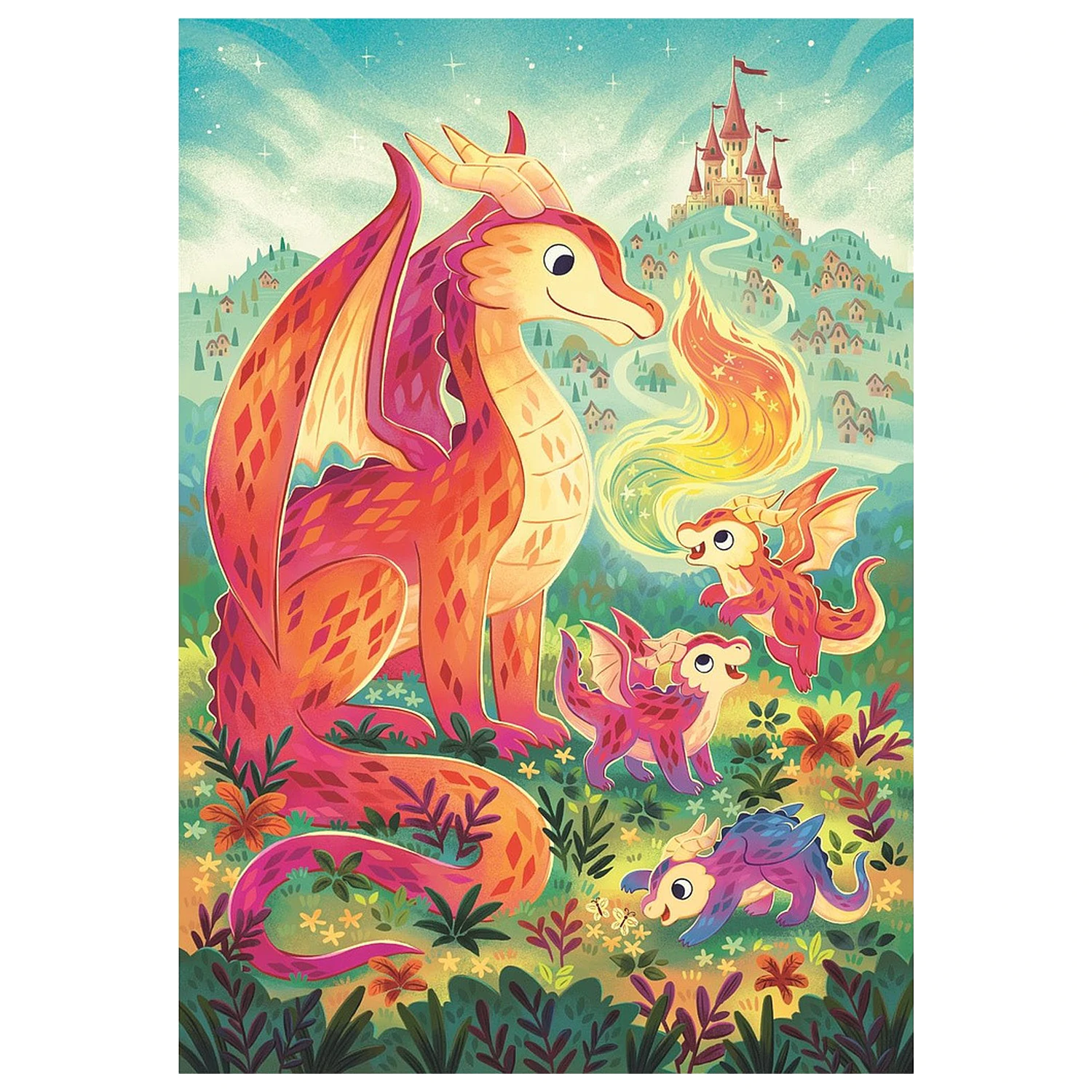Dragon Family 60-dielne puzzle Clementoni produktová fotografia