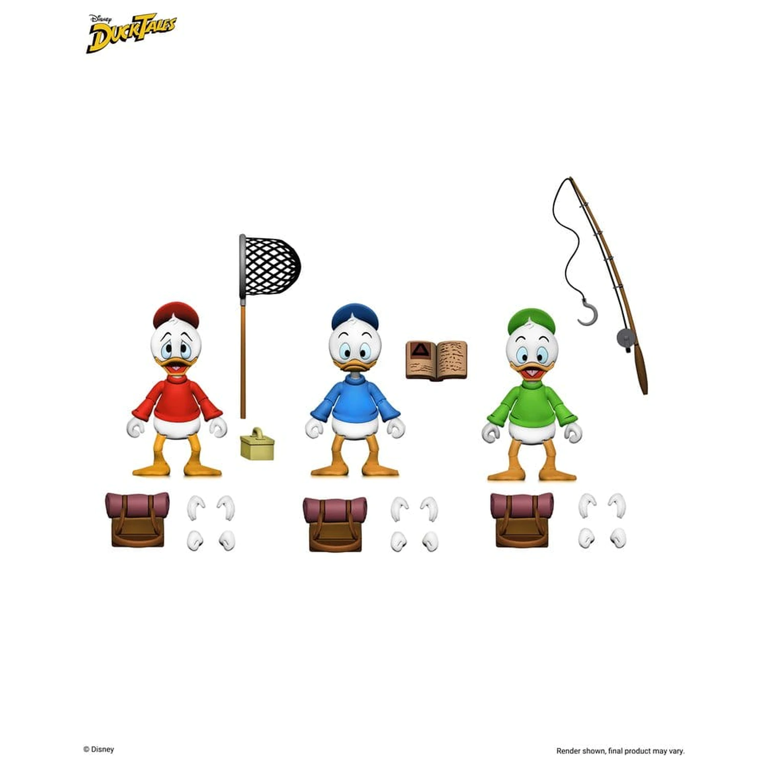 DuckTales Ultimate akčné figúrky 3-balenie Huey, Dewey a Louie 18 cm produktová fotografia