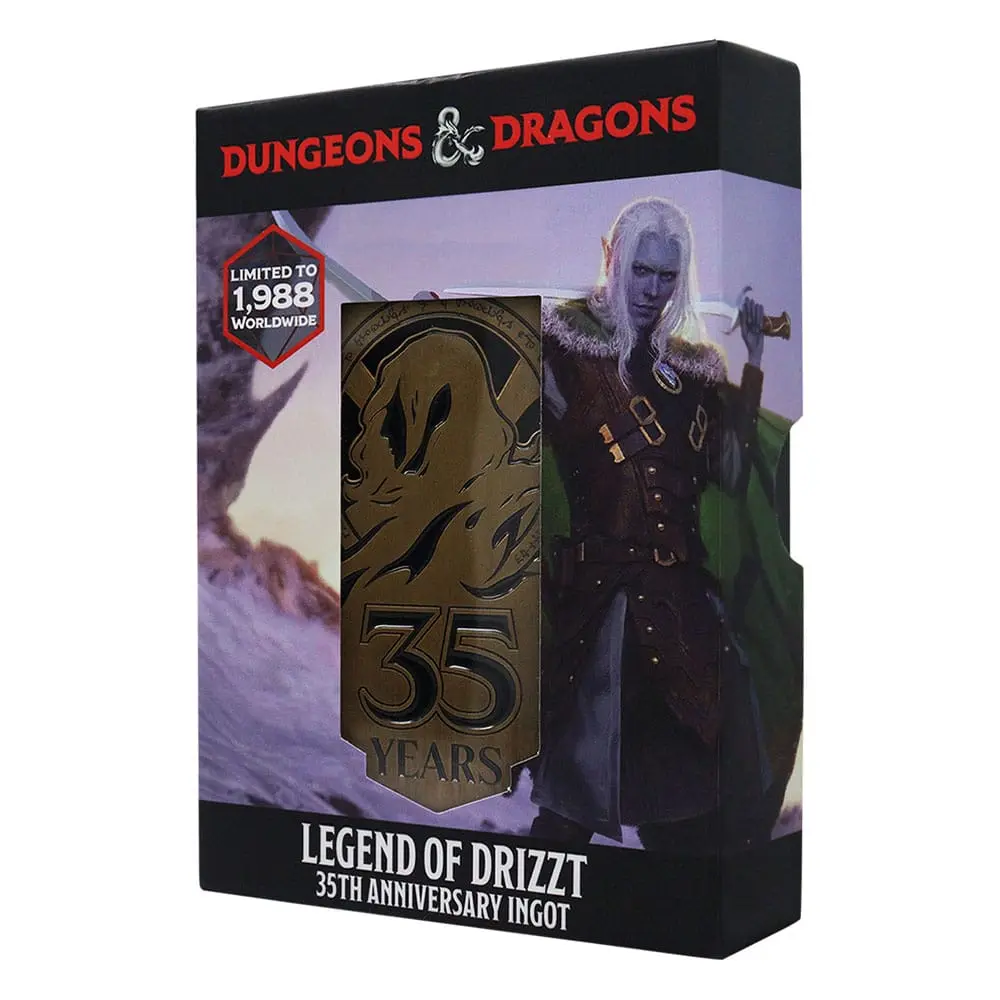 Dungeons & Dragons kovová kartička 35. výročie Legend of Drizzt limitovaná edícia termékfotó