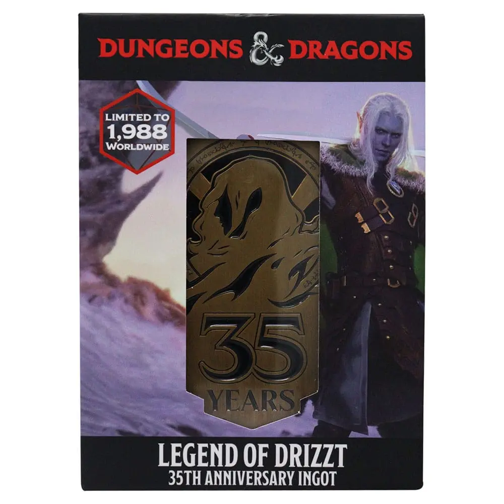 Dungeons & Dragons kovová kartička 35. výročie Legend of Drizzt limitovaná edícia termékfotó