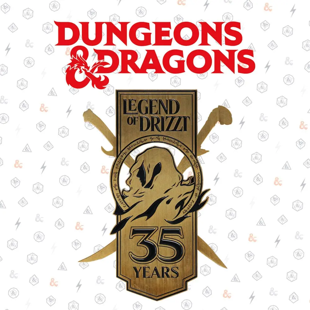 Dungeons & Dragons kovová kartička 35. výročie Legend of Drizzt limitovaná edícia termékfotó