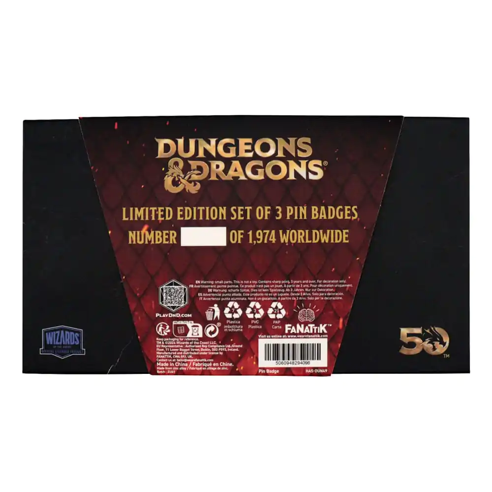 Dungeons & Dragons Pin Badge Set 50th Anniversary termékfotó