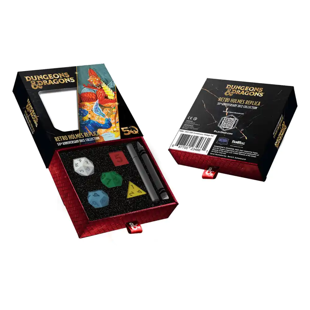 Dungeons & Dragons Dice Set 50th Anniversary: Retro Holmes ReplicaDungeons & Dragons Súprava kociek 50th Anniversary: Retro Holmes Replica produktová fotografia