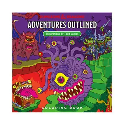 Dungeons &amp; Dragons Adventures Outlined Coloring Book termékfotó