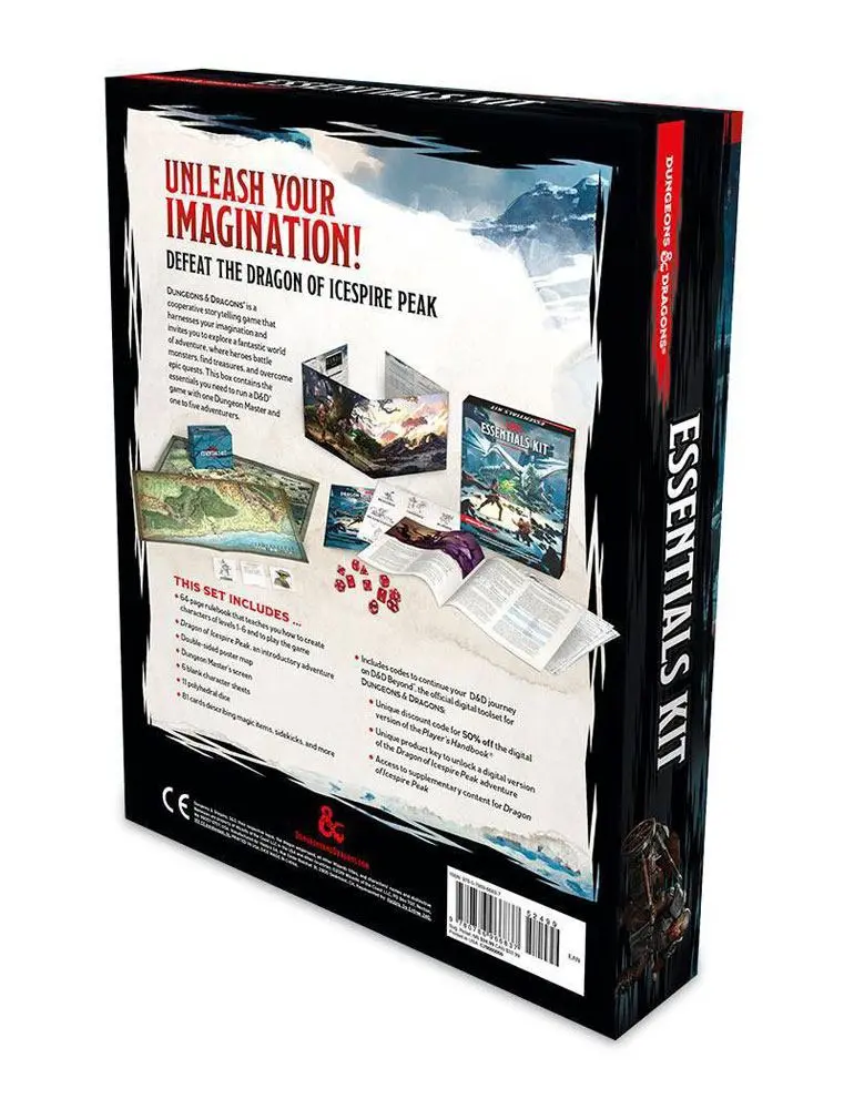 Dungeons & Dragons Essentials Kit anglická súprava produktová fotografia