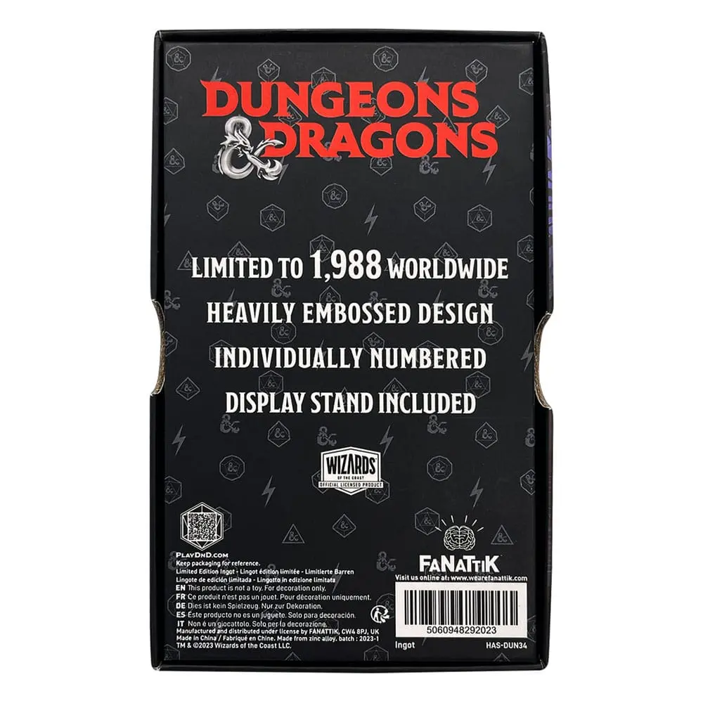 Dungeons &amp; Dragons Metal Card 50th Anniversary Spider Queen Limited Edition termékfotó