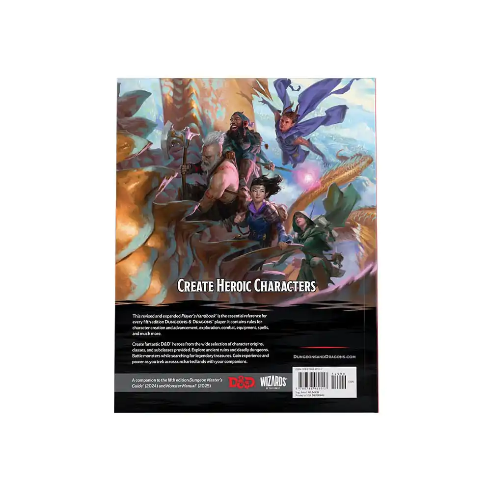 Dungeons & Dragons RPG Príručka hráča 2024 english produktová fotografia