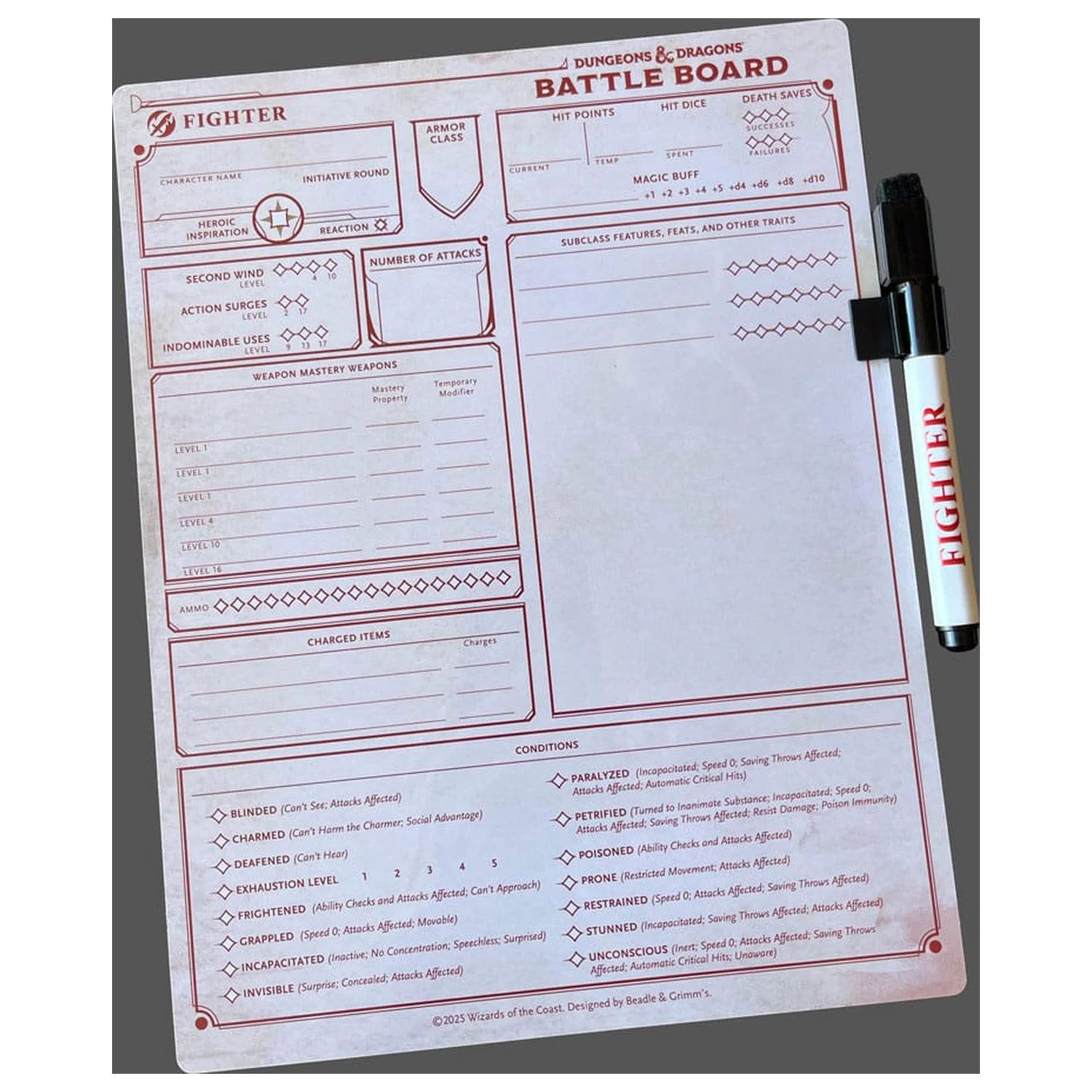 Dungeons & Dragons Battle Board Fighter produktová fotografia