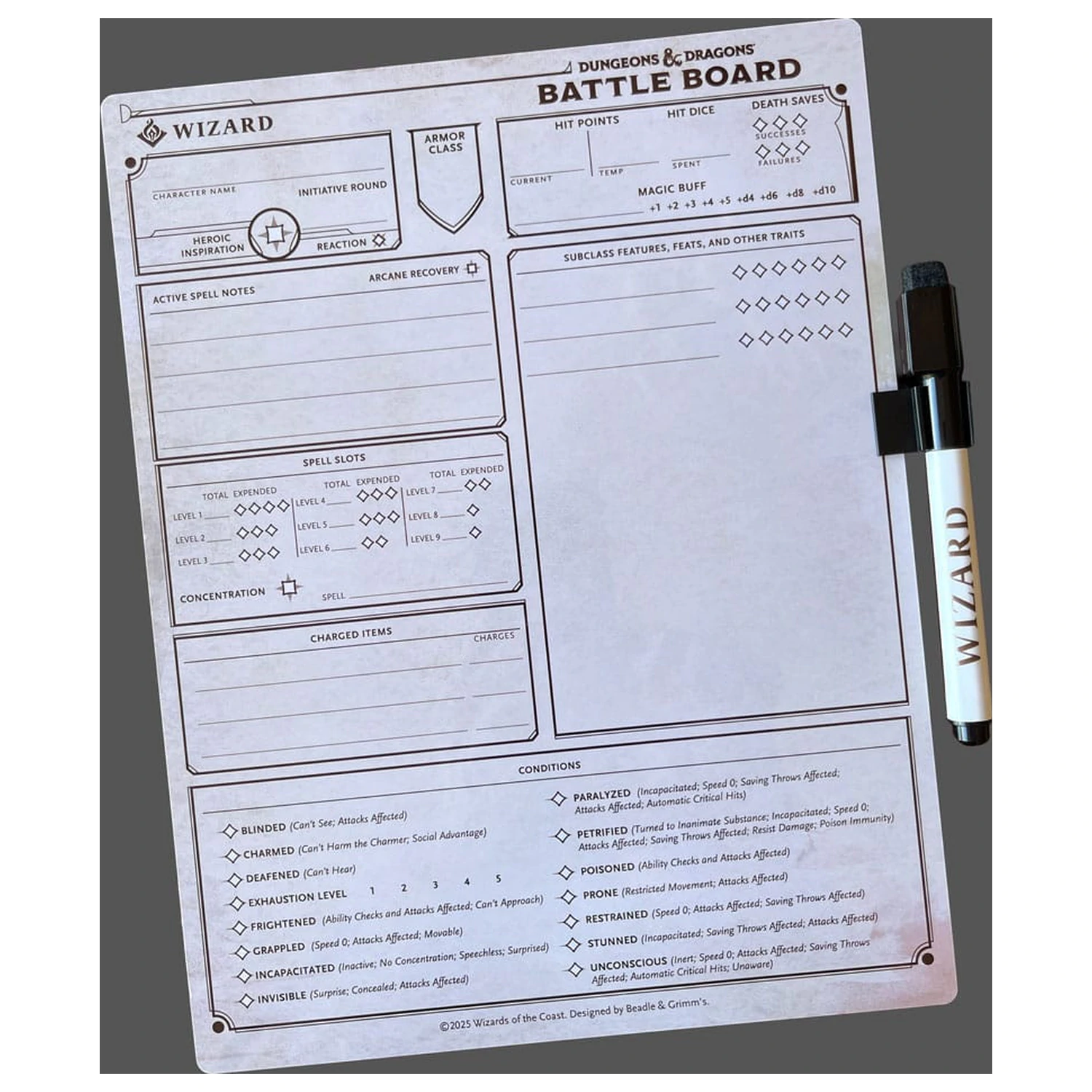 Dungeons & Dragons Battle Board Čarodejník produktová fotografia