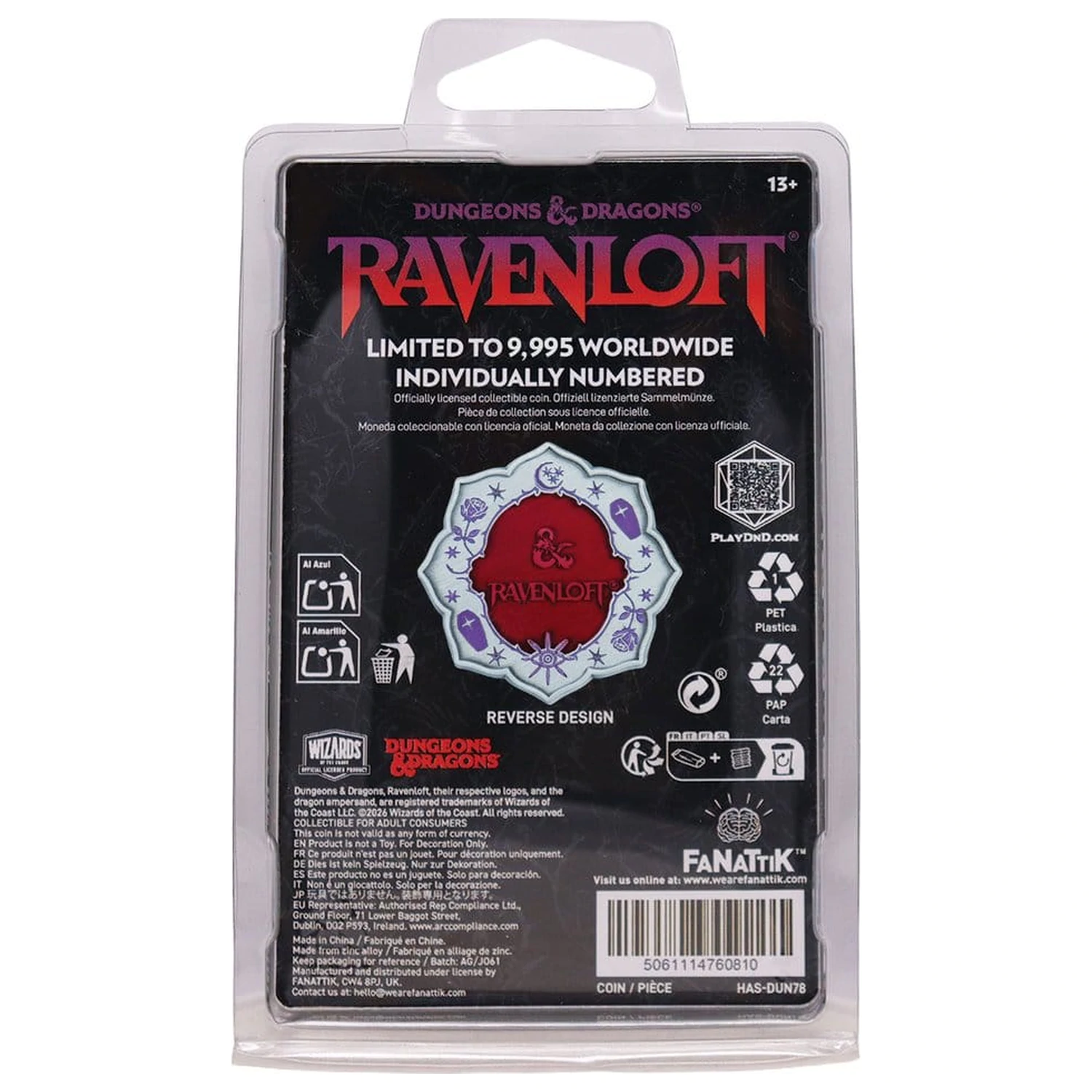 Dungeons & Dragons Zberateľská minca Ravenloft Limitovaná edícia produktová fotografia
